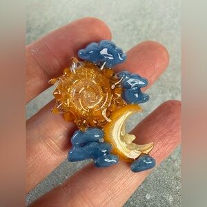 Dematteo Art Sun & Moon Celestial Pendant